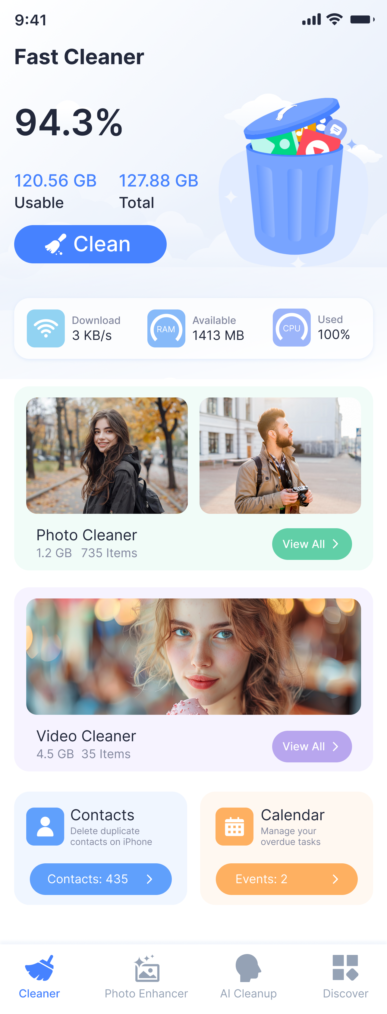 AI Phone Cleaner illustration